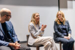 Jessica Gale, Christina Litz and Nuno Bamberg speaking at a panel during the C-Suite Marketing Summit.