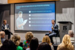 McKinsey partners presenting insights to the audience at the C-Suite Marketing Summit.