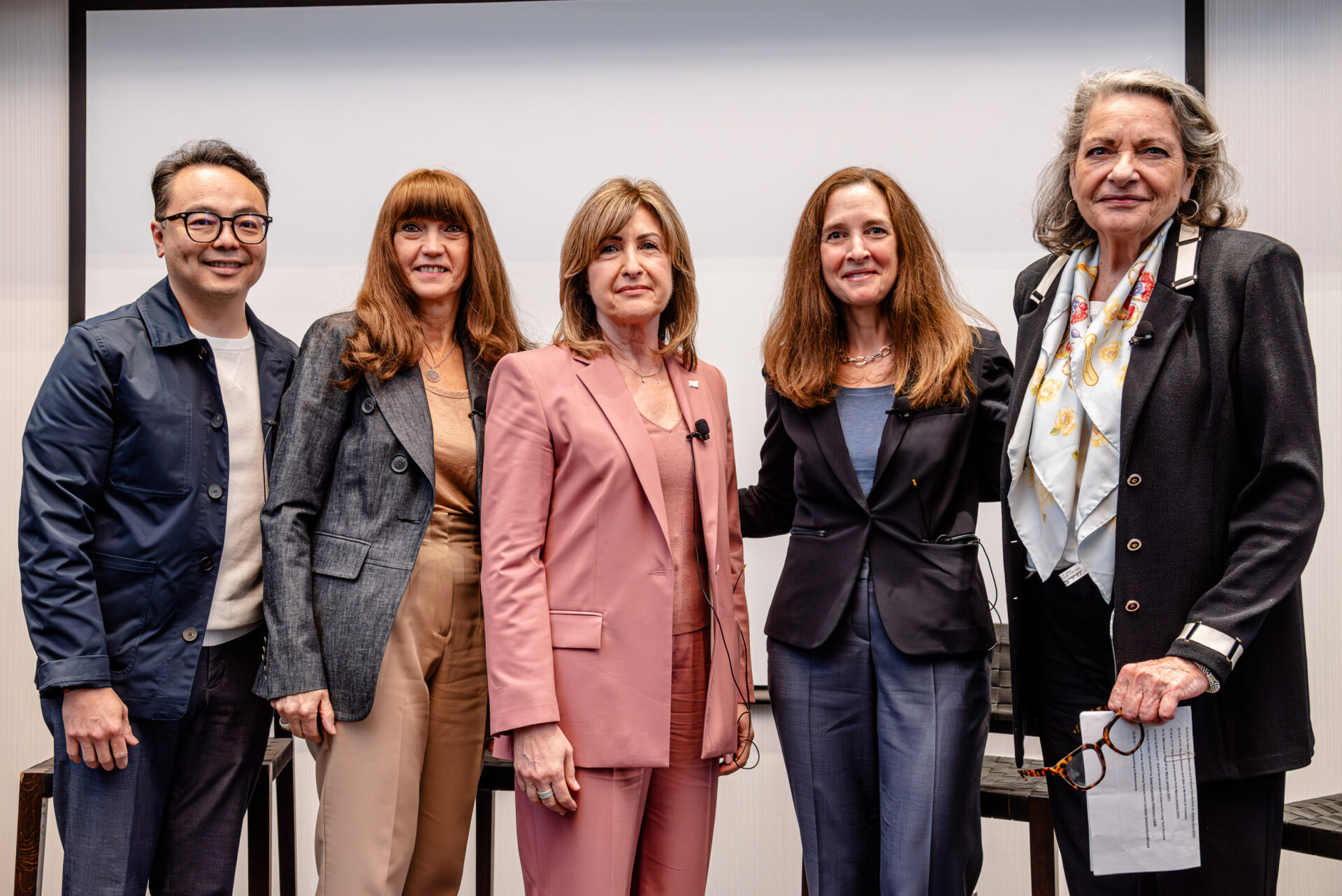 Group photo of Vanda Provato, Simone Lumsden, David Lui, Anna Martini and Diane J. Brisebois.